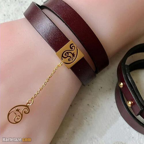دستبند چرم دخترانه 1400