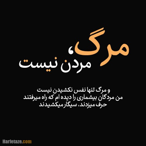جمله سوزناک مرگ رفیق