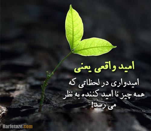 متن درباره امیدواری