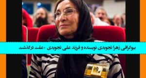 بیوگرافی زهرا تجویدی نویسنده و فرزند علی تجویدی +‌علت درگذشت