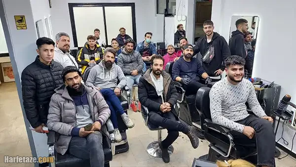 کلاس آموزشی آرایشگری مردانه اعتدال