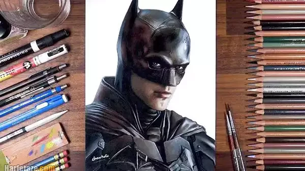 نقاشی پسرانه بتمن سه بعدی