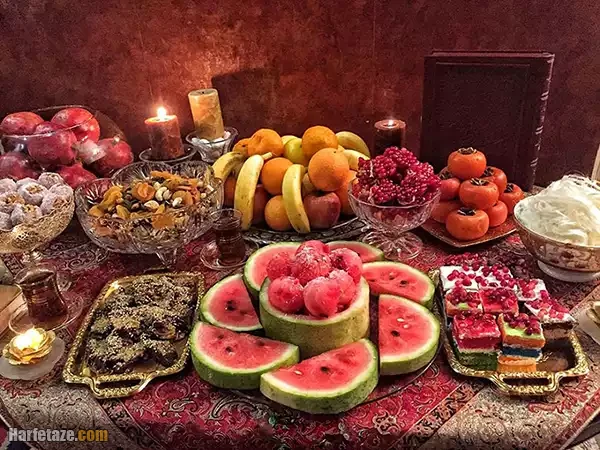 تزئین میز شب یلدا 1404