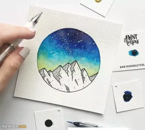 نقاشی آبرنگ طبعیت