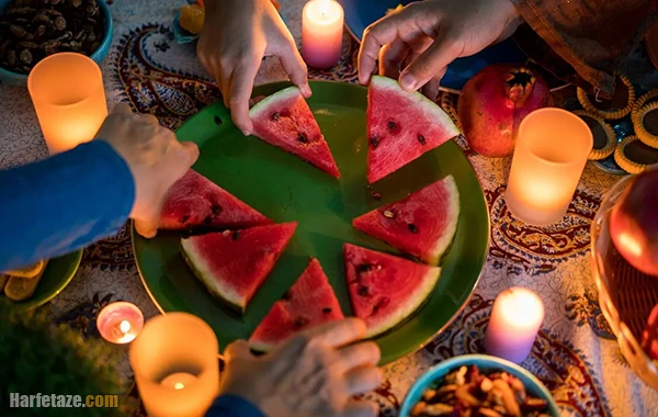 برش و تزیین هندوانه شب یلدا ۱۴۰۴ شیک