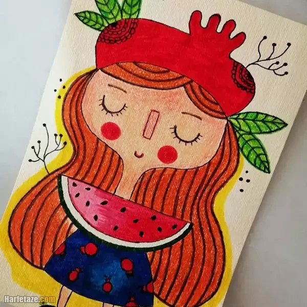 نقاشی برای شب یلدا