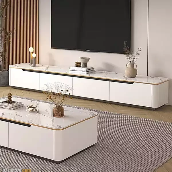 مدل های جدید میز تی وی وال برای خانه های مدرن و شیک در سال 2026 8 میز تی وی وال مدرن