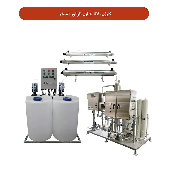 نقش تجهیزات استخری در شفافیت و کیفیت آب استخر 4 دستگاه کلرزن، UV و ازن ژنراتور