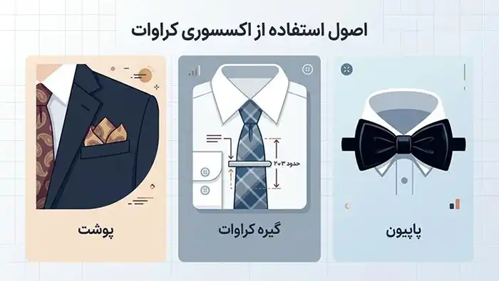 اکسسوری‌های کنار کراوات