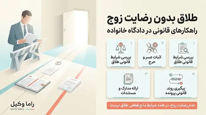 فرار از جهنم زندگی مشترک؛ پشت پرده طلاقهای یکطرفه و راههای قانونی دور زدن لجبازی همسر 3 راهکارهای قانونی عبور از عدم رضایت زوج در دادگاه خانواده
